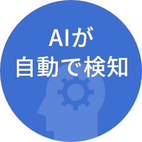 AIが自動で検知